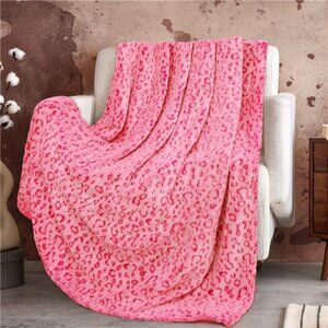 Blanket Pink Throw Soft Fleece Blankets Throw Blanket Lightweight 50"×60"